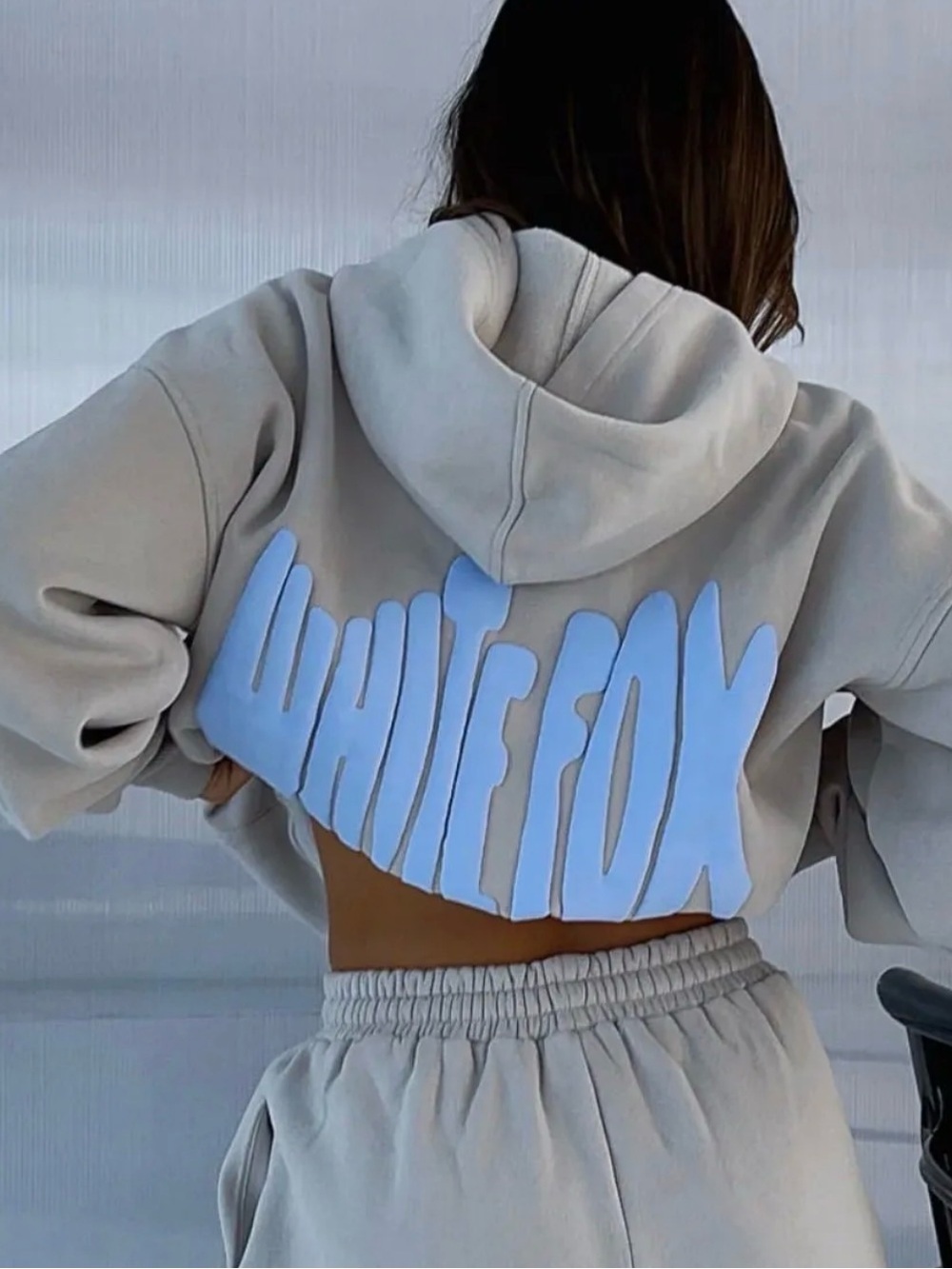 White Fox 6.0 archive hoodie in dove L/XL - Picture 1 of 1